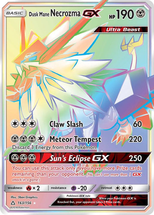 Dusk Mane Necrozma GX (Secret Rare) - SM - Ultra Prism (SM05)