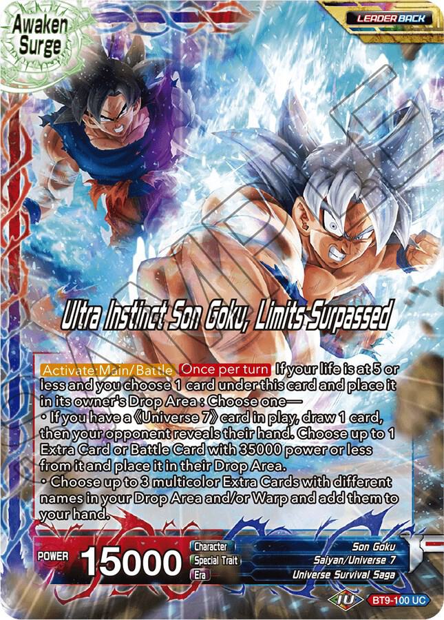 Son Goku // Ultra Instinct Son Goku, Limits Surpassed - Judge Promotion Cards (JPR)