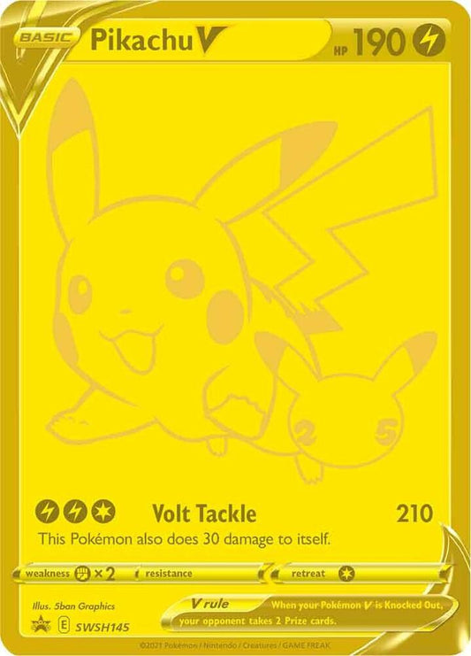 Pikachu V - SWSH145 - SWSH: Sword & Shield Promo Cards (SWSD)