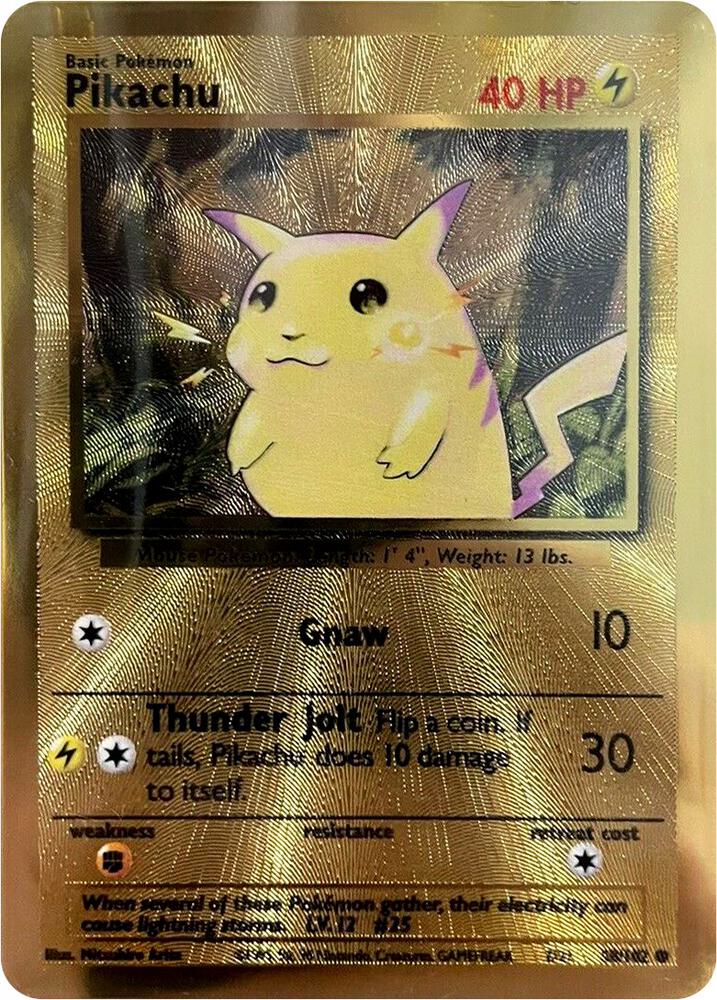 Pikachu - 58/102 (Celebrations Metal Card) - Miscellaneous Cards & Products (MCAP)