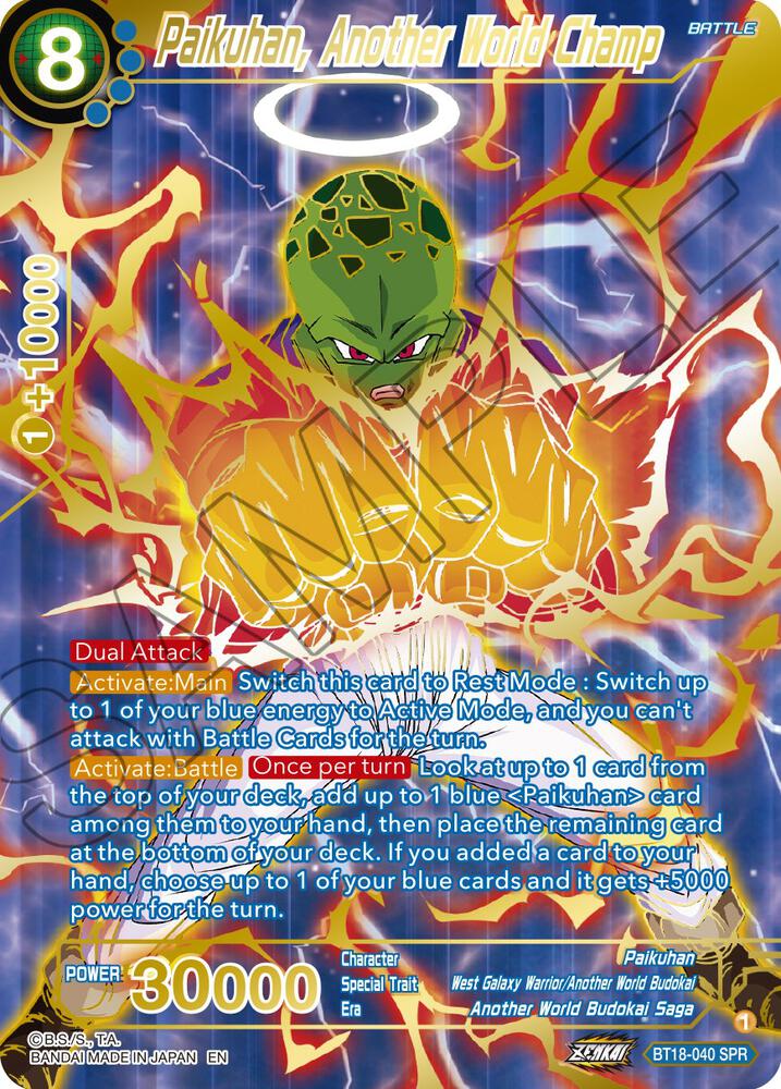 Paikuhan, Another World Champ (SPR) - Dawn of the Z-Legends (DBS-B18)