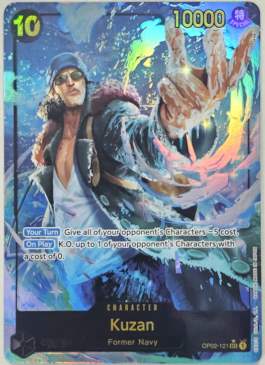 Kuzan (OP02-121) (Alternate Art) - Premium Booster -The Best- (PRB-01)