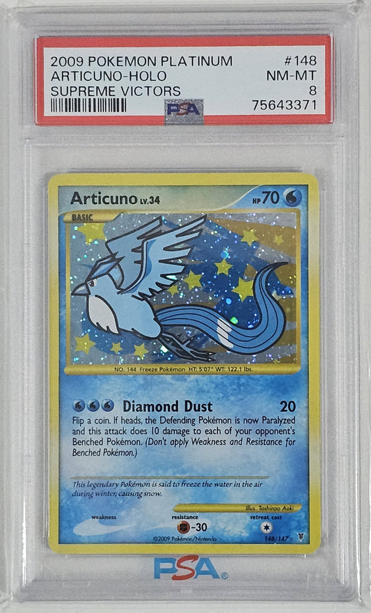 Articuno #148 Pokemon Supreme Victors PSA 8