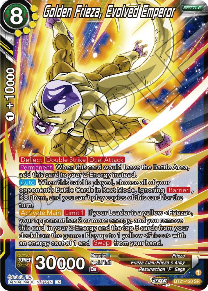 Golden Frieza, Evolved Emperor - Wild Resurgence (BT21)