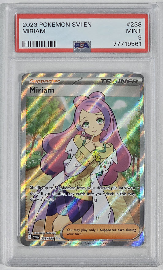 Miriam #238 Pokemon Scarlet & Violet PSA 9