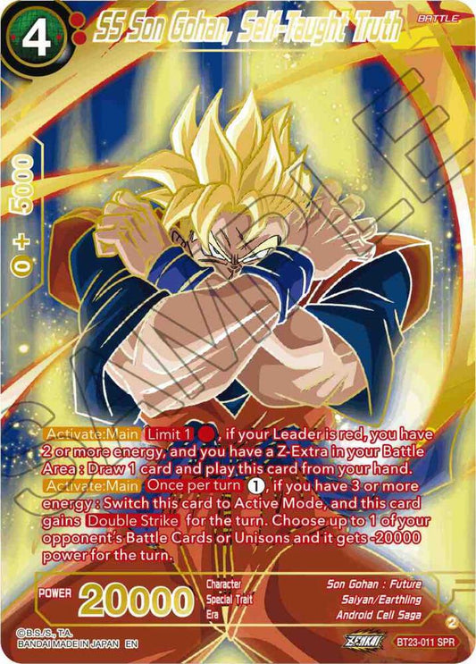 SS Son Gohan, Self-Taught Truth (SPR) - Perfect Combination (BT23)