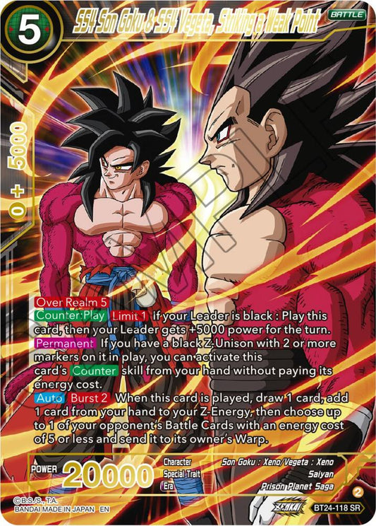 SS4 Son Goku & SS4 Vegeta, Striking a Weak Point - Beyond Generations (BT24)