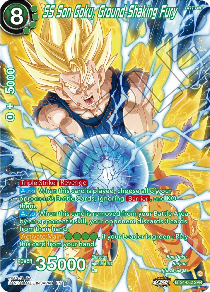 SS Son Goku, Ground-Shaking Fury (SPR) - Beyond Generations (BT24)