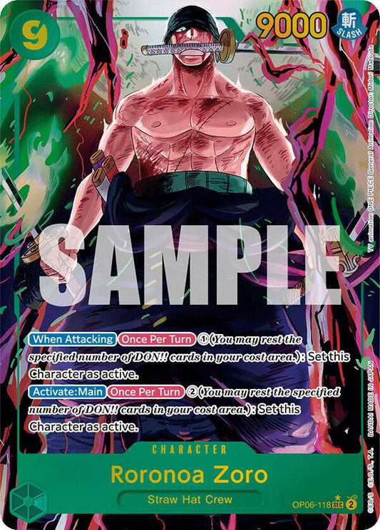 Roronoa Zoro (Alternate Art) - Wings of the Captain (OP06)