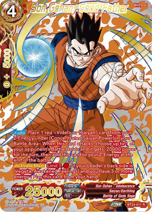 Son Gohan, Good Father (Collector Booster Gold) - Beyond Generations (BT24)