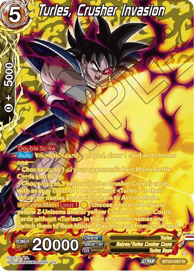 Turles, Crusher Invasion (Collector Booster Silver) - Beyond Generations (BT24)