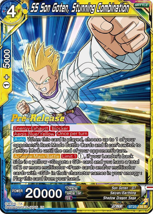 SS Son Goten, Stunning Combination - Legend of the Dragon Balls Pre-Release Cards (BT25_PR)