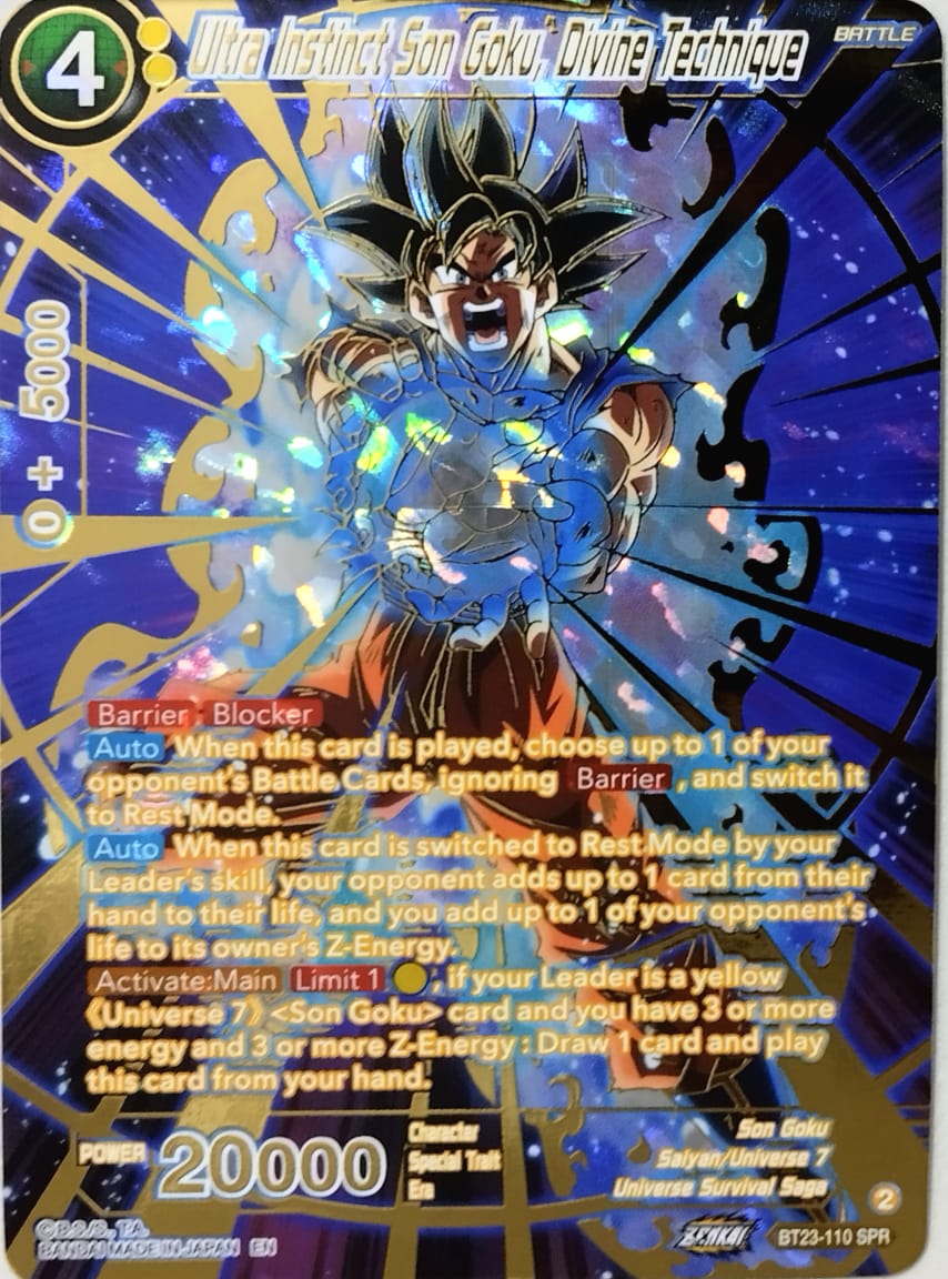 Ultra Instinct Son Goku, Divine Technique (SPR) - Perfect Combination