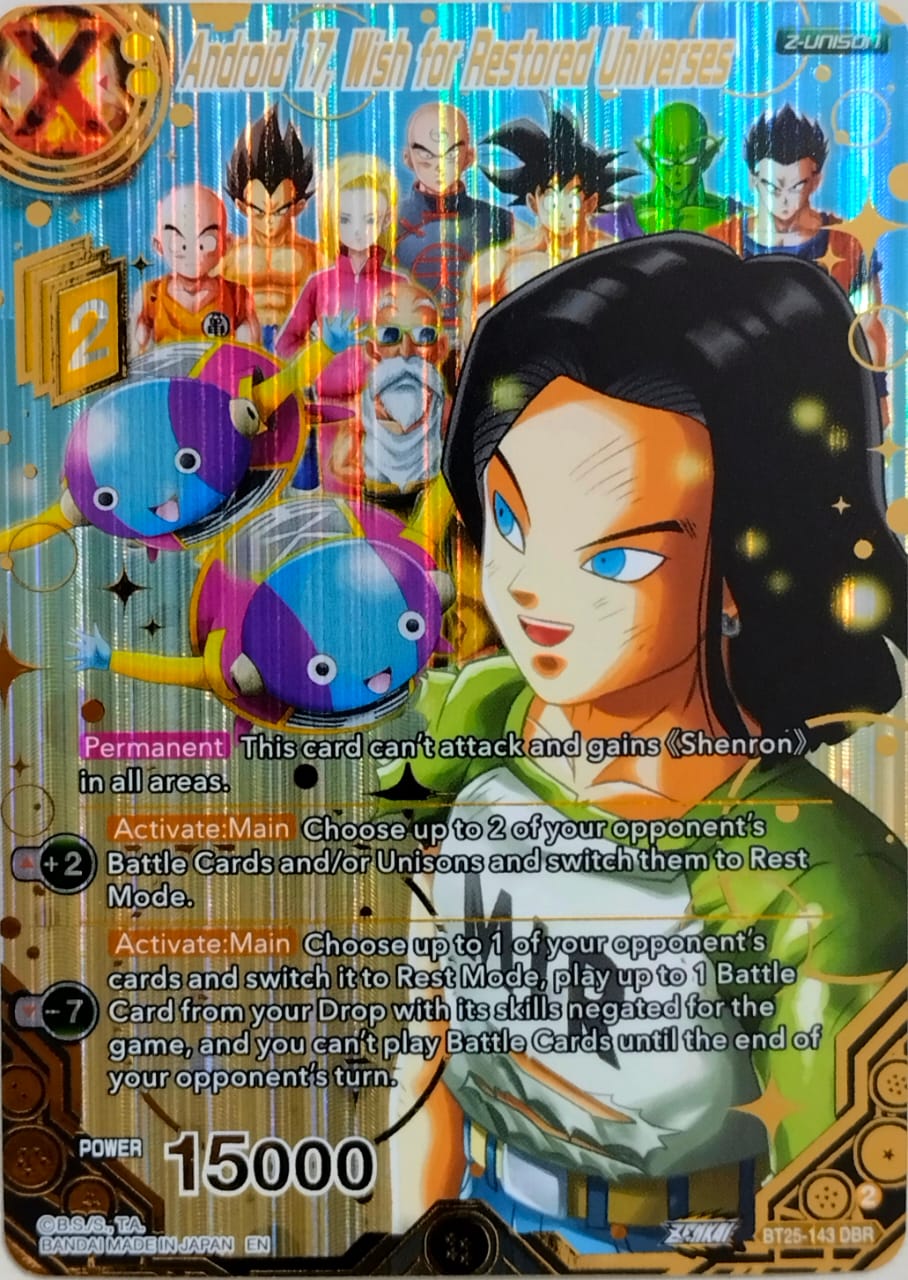 Android 17, Wish for Restored Universes (DBR) - Legend of the Dragon Balls