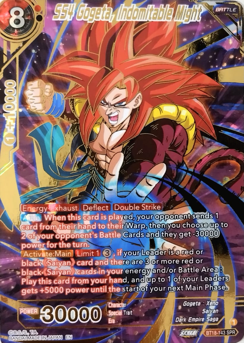 SS4 Gogeta, Indomitable Might (SPR) - Dawn of the Z-Legends