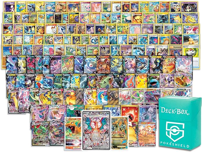 Pokémon Paquete de 115 - tarjetas ultrararas con Deckbox