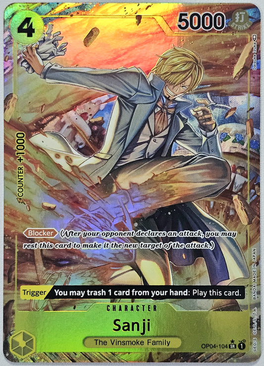 Sanji (104) (Alternate Art) - Kingdoms of Intrigue (OP04)