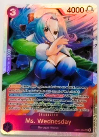 Ms. Wednesday - Extra Booster: Memorial Collection (EB-01)