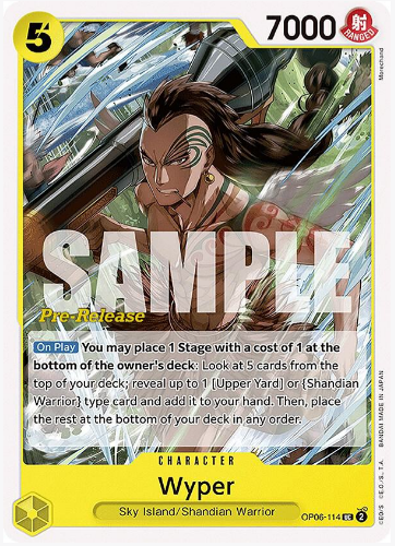 Wyper - Wings of the Captain Pre-Release Cards (OP06 PRE)