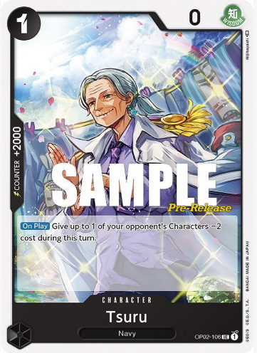 Tsuru - Paramount War Pre-Release Cards (OP02 PRE)