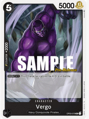 Vergo - Pillars of Strength Pre-Release Cards (OP03 PRE)