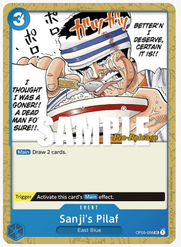 }Sanji's Pilaf - Pillars of Strength Pre-Release Cards (OP03 PRE)