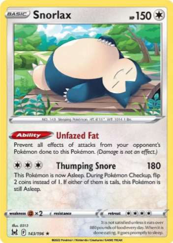 Snorlax - SWSH11: Lost Origin (SWSH11