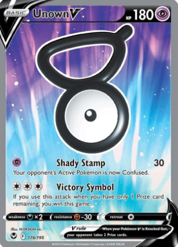 Unown V (Full Art) - SWSH12: Silver Tempest (SWSH12)