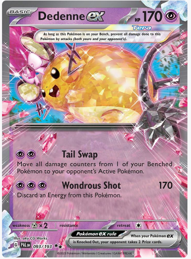 Dedenne ex - 093/193 - SV02: Paldea Evolved (PAL)