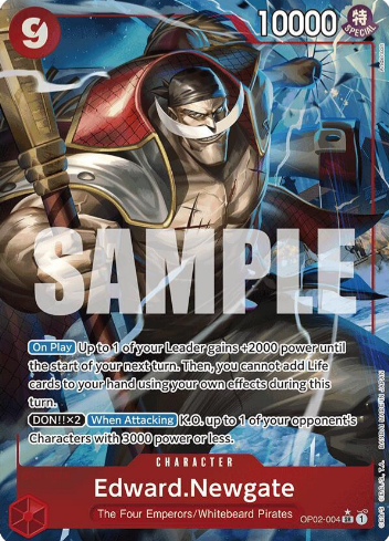 Edward.Newgate (OP02-004) (Alternate Art) - Premium Booster -The Best- (PRB-01)