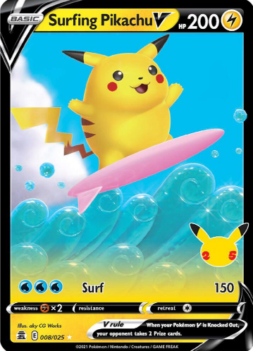 Surfing Pikachu V - Celebrations (CLB)