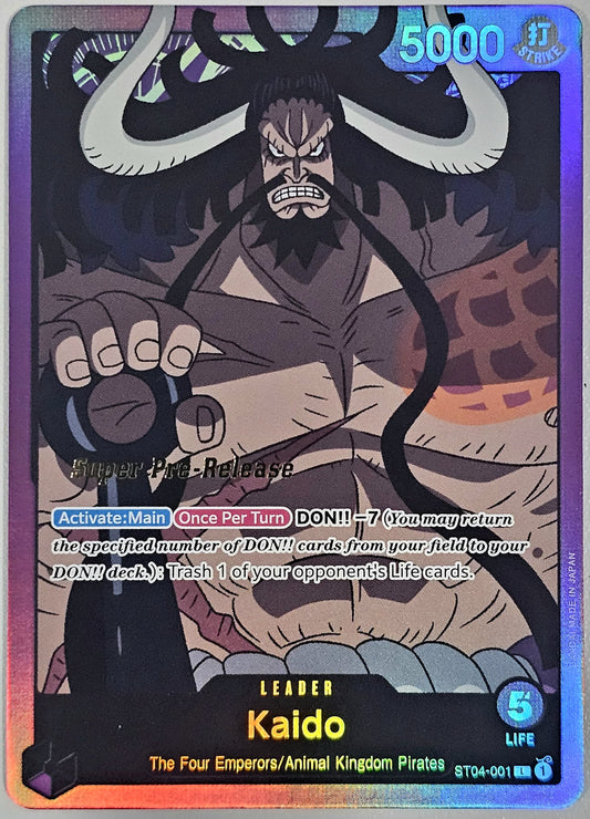 Kaido (001) - Super Pre-Release Starter Deck 4