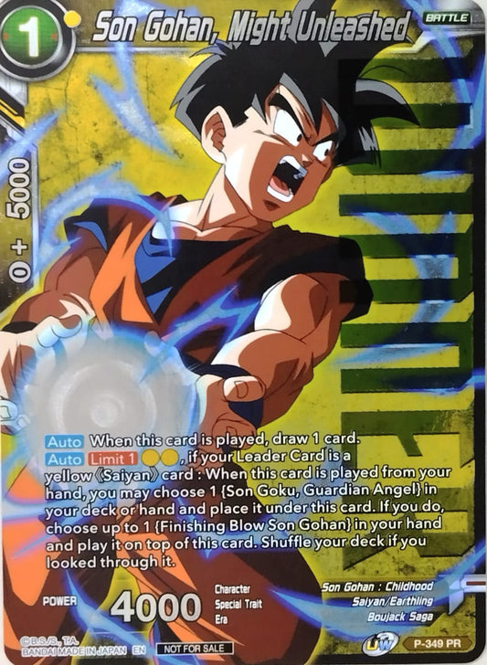 Son Gohan, Might Unleashed (Winner Stamped) - Tournament Promotion Cards