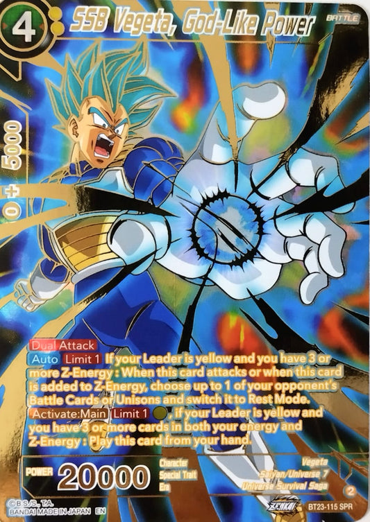 SSB Vegeta, God-Like Power (SPR) - Perfect Combination